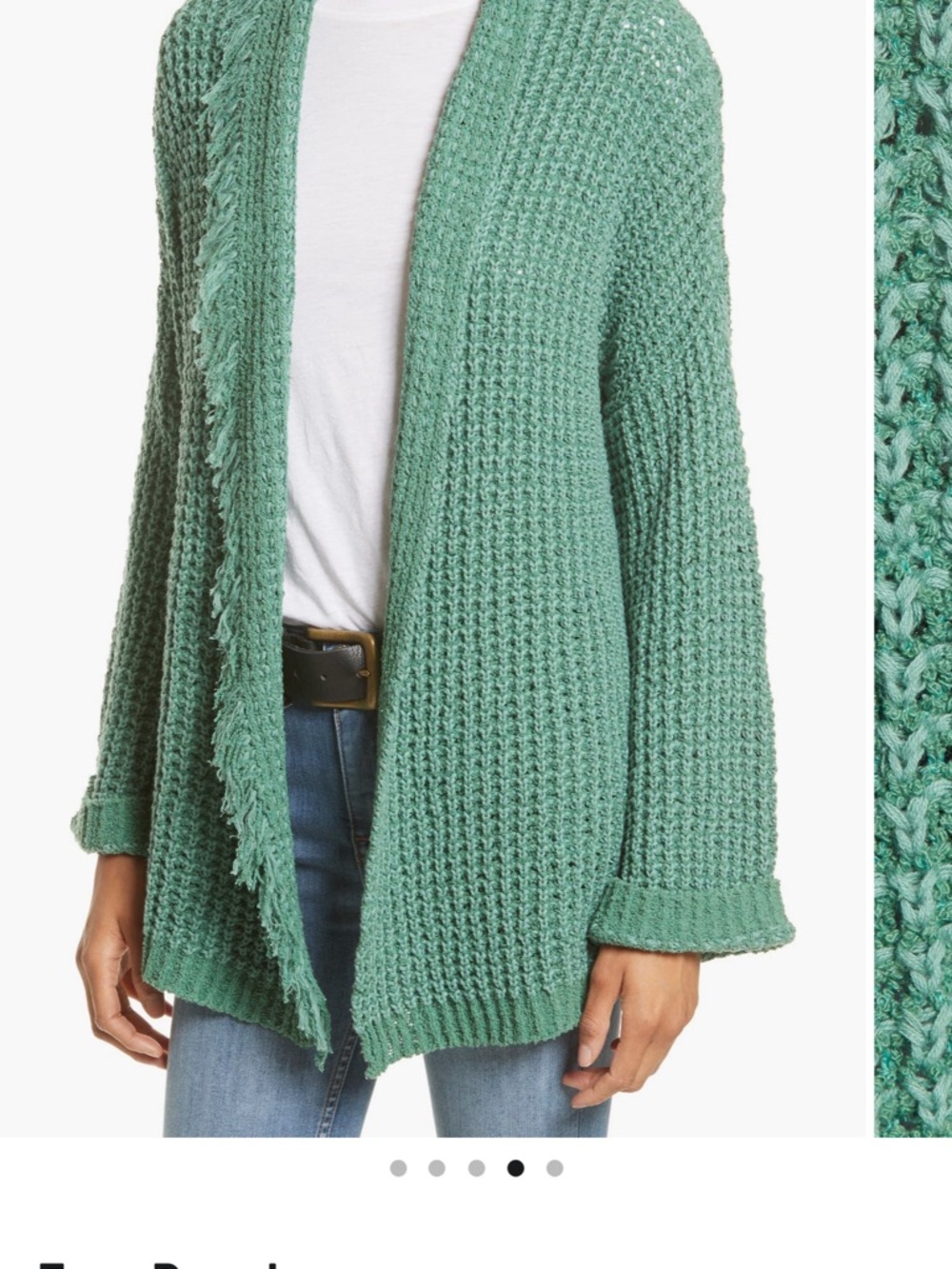 Free People I’ll Be Around Open-Front Chunky Cardigan